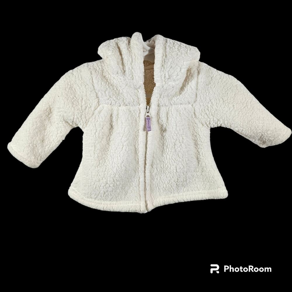 Just One You by Carter's Infant Hooded Zip-up Sherpa Cardigan Size 3 mon…